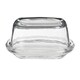 image 1 of Interiors By Premier Elegant Clear Glass Butter Dish, Oval Butter Plate For Kitchen, Versatile Butter Tray For Dining Table Clear