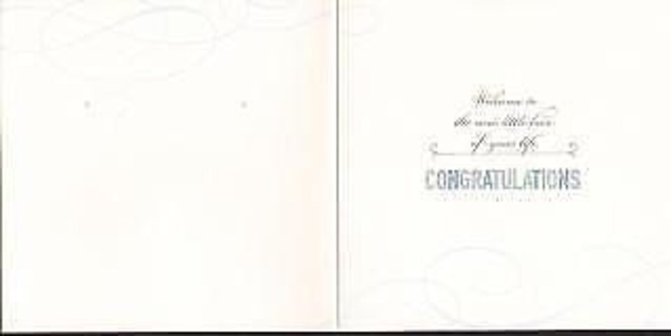 image 1 of Beautiful baby boy New Baby Born Congratulations Luxury Greetings Cards