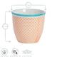 image 3 of Nicola Spring Hand-Printed Plant Pot - 14cm - Orange Orange