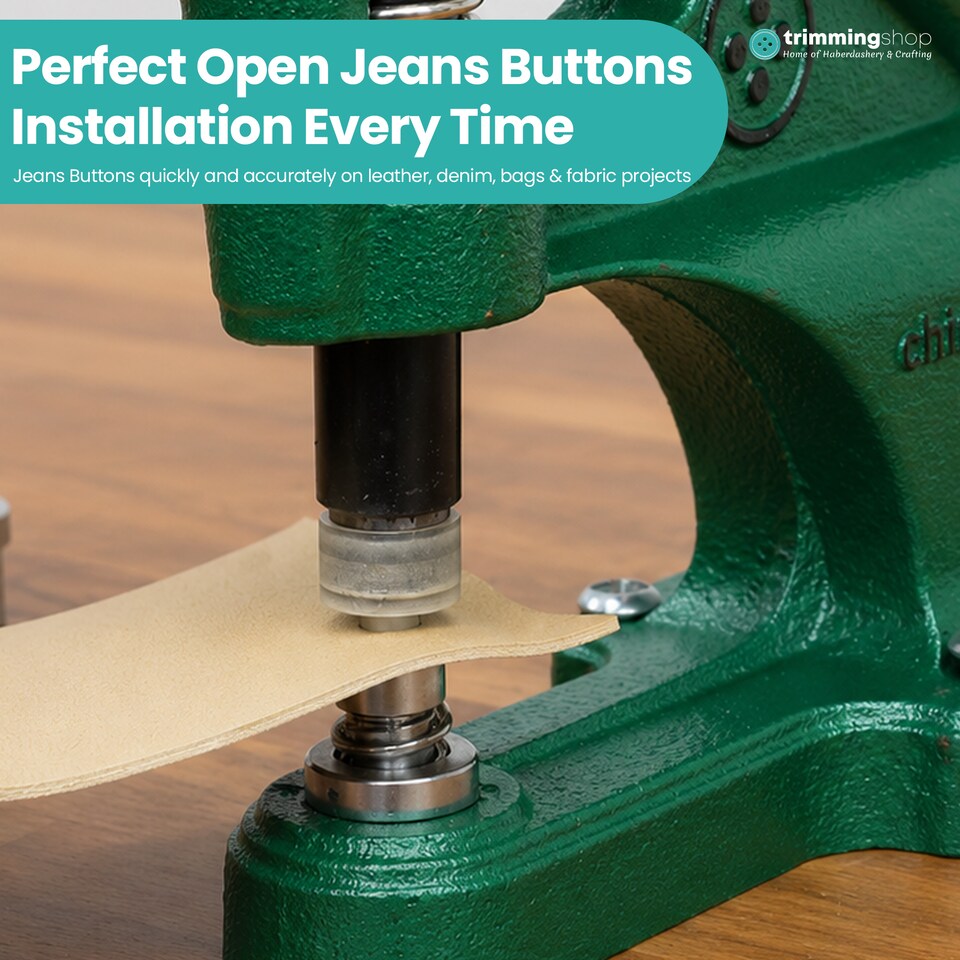image 1 of 17mm Jeans Buttons Open Style Installation Dies for Jeans & Jackets