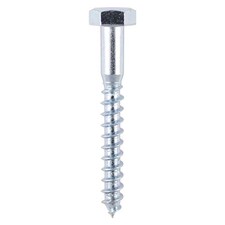 Timco - Coach Screws - Hex - Zinc (Size 6.0 x 60 - 200 Pieces)