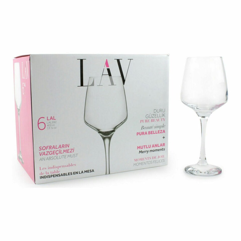 image 1 of Wine glass set LAV Lal 6 Pieces (4 Units) N/A