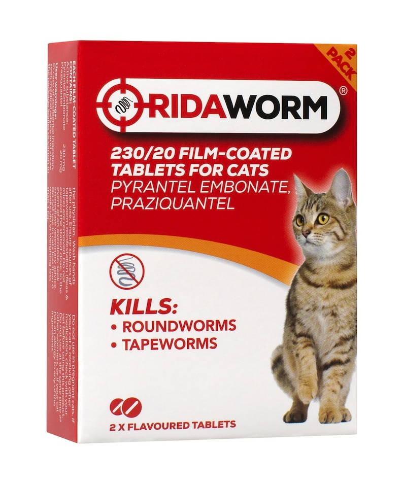 Ridaworm Cat Tablets 230/20mg