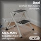 image 9 of Foldable 2 Step Ladder Stepladder Non Slip Tread Safety Steel Portable Stool | White