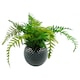 image 5 of Blue Ceramic Plant Pot 15 x 15 x 12.5cm