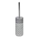 image 1 of Showerdrape Ravello Geo Floral Grey & White Toilet Brush & Holder