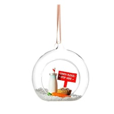 Sass & Belle Christmas Tree Decoration Santa Please Stop Here