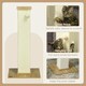 image 3 of PawHut Cat Scratch Post 80cm Tall, with Sisal Hanging Ball Toy, Oak Beige