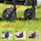 image 6 of Outsunny 62L Festival Trolley, 60kg Heavy Duty Folding Trolley Cart, Green | Green