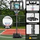 image 3 of COSTWAY Basketball Hoop Backboard Height Adjustable 1.35-3.05m Black | Standard