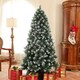 image 2 of HOMCOM 6ft Artificial Pine Christmas Tree with Pinecones, Steel Base