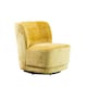 image 1 of Camarillo Swivel Base Fabric Accent Chair - Mustard