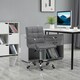 image 2 of Vinsetto Mid Back Office Chair, Swivel Computer Chair with Armrests, Grey