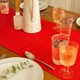 image 6 of Nicola Spring Cotton Fabric Table Runner - 48cm x 183cm - Red | Red | Red