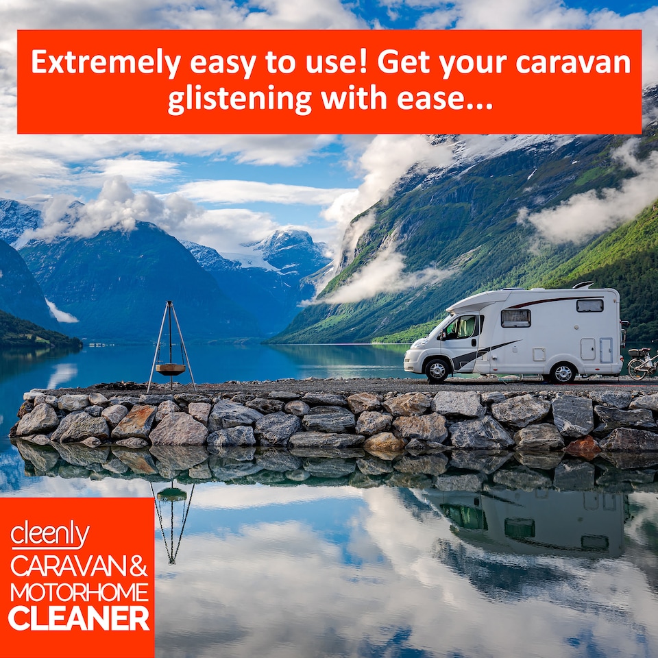 image 1 of Cleenly Caravan & Motorhome Cleaner Dirt & Algae Remover 4 x 2L