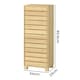 image 3 of Levede Bathroom Storage Cabinet Handleless Wood Floor Shelf Unit Cupboard