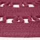 image 4 of Homescapes Plum Crochet Braided Rug - 70cm Round | Purple | Plum