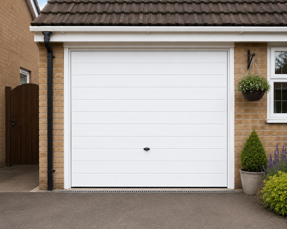 image 1 of Innov8 Coatings Garage Door Spray Paint 400ml - Pure White Satin Finish - Exterior & Interior Multi Surface Paint for Metal, uPVC, Aluminium & Wood - Fast Dry, No Primer Required