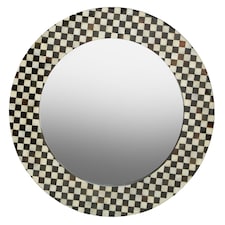 Interiors by Premier Round Assorted Shell Wall Mirror Multi