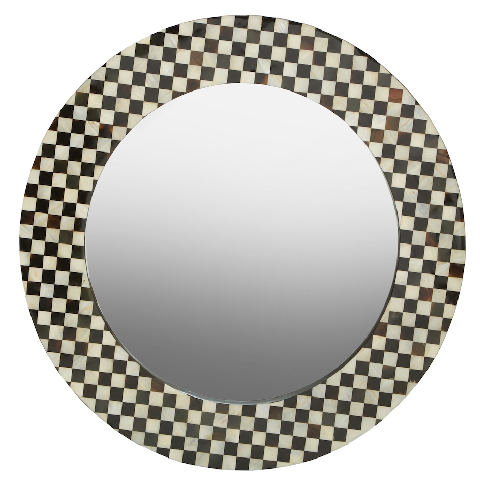 image 1 of Interiors by Premier Round Assorted Shell Wall Mirror Multi