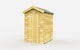 image 1 of 4 x 6 Feet Apex Shed - Single Door Without Windows - Wood - L187 x W118 x H217 cm | Brown