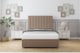 image 1 of Sloomy Kansas Mink Plush Divan Bed With Mattress 2 Drawers Footend With 26" Strutted Headboard 5' King | Brown | Mink | King | 1