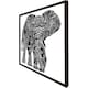 image 3 of Elephant silhouette (Picture Frame) White | M