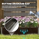 image 5 of Outsunny Raised Garden Bed with Trellis Standing Patio Planter Box Dark Grey | Grey | Dark Grey