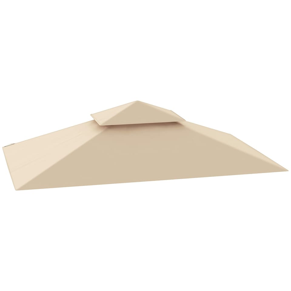 image 1 of Outsunny Grill Gazebo Cover Roof Replacement for 1.5 x 2.4m Frame, Beige