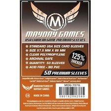 Mayday Premium 50 Clear USA Chimera Card Sleeves 57.5 x 89mm