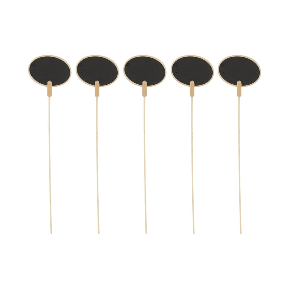 image 1 of Handheld Mini Blackboard & Chalk For Plant Pots | Multi | Set of 5 & Oval | 5