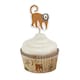 image 3 of Safari Animals Cupcake Food Pick Toppers - Pack of 12