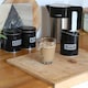 image 5 of Harbour Housewares 3pc Round Metal Tea Coffee Sugar Canister Set - Black - Kitchen Caddy Kitchen Storage Containers Canisters