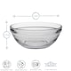 image 3 of Duralex Lys Stacking Glass Cooking / Ingredients / Food Bowl - 14cm Clear