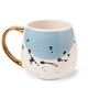 image 2 of Elegant Polka Dot Mug with Gold Handle 400ml | Pink | 1 - Pink | 1
