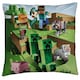 image 1 of Minecraft Characters Filled Cushion - Green/Blue/Brown - 40cm x 40cm Green | 40cm x 40cm