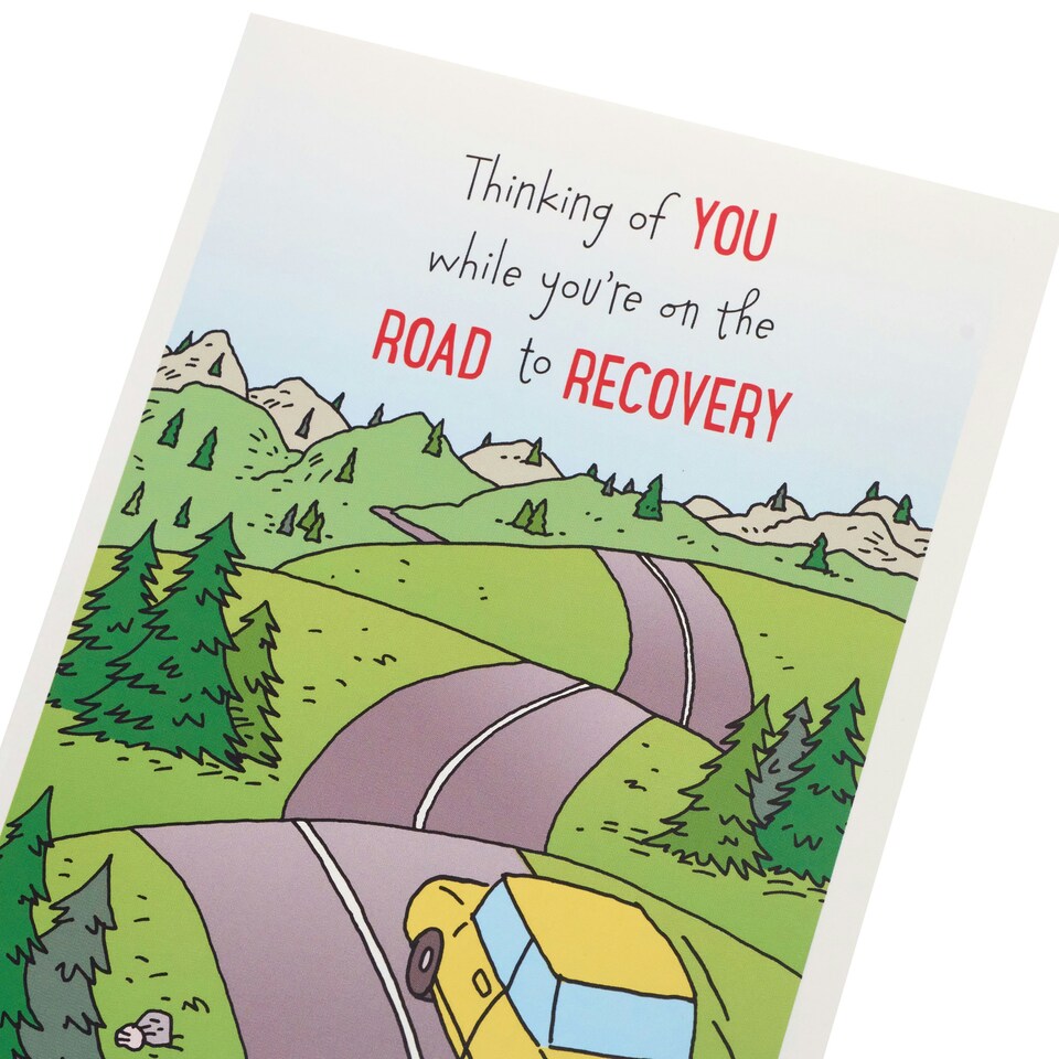 image 1 of Get Well Card - Road To Recovery