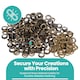 image 2 of 20mm Brass Eyelets with Washers for Arts & DIY Projects - 50 Pcs