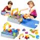 image 1 of The Magic Toy Shop Sand and Water Play Table Outdoor Kids Sandbox Activity Set