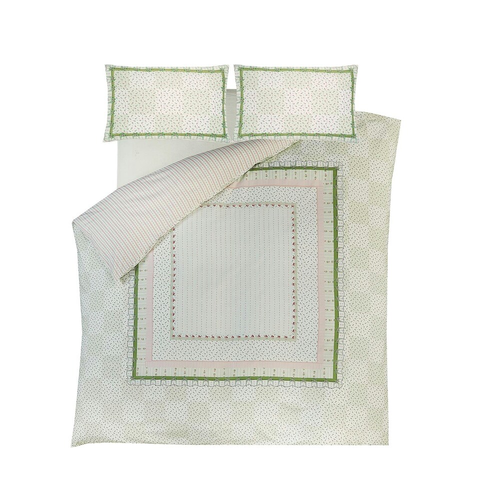 image 1 of Cath Kidston Archive Book Pistachio Duvet Cover Set Green | Super King