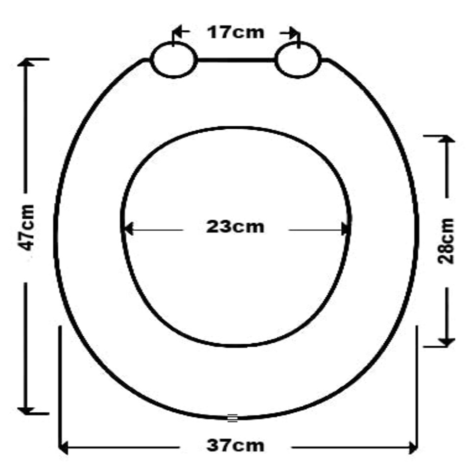 image 1 of Marco Paul White Wooden Toilet Seat 18" White