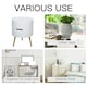 image 7 of HOMCOM Side Coffee Table End Desk Night Stand Storage w/ Detachable Tray, White White