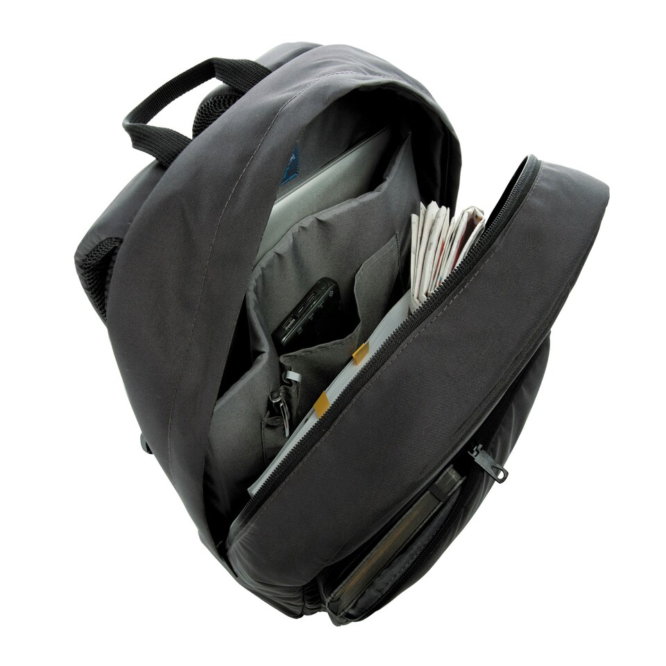 image 1 of XD Xclusive Impact Basic RPET Aware Laptop Backpack - Black - One Size Black