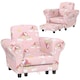 image 2 of AIYAPLAY 2 Piece Kids Sofa Set with Dinosaur Design, for Nursery | Pink | One Size