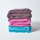 image 6 of Homescapes Nirvana Slub Cotton Pink Throw - 225 x 255 cm | Pink | 1