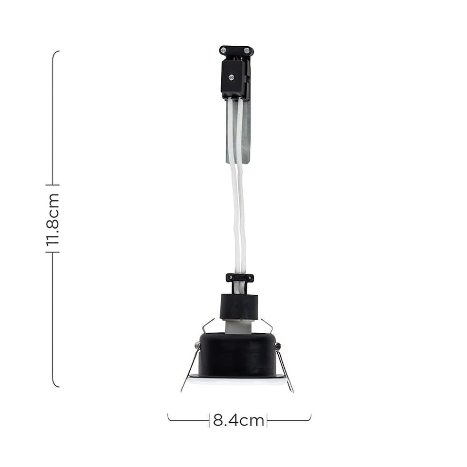 image 1 of ValueLights 6 Pack IP65 White Downlights Warm White Bulbs | White