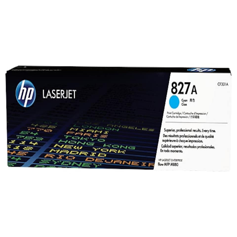 HP 827A Cyan Standard Capacity Toner 32K pages for HP Color LaserJet Enterprise M880 - CF301A N/A