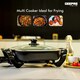 image 3 of GEEPAS Large Multi Cooker | 1500W Aluminium Multifunctional Electric Skillet