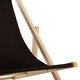 image 4 of Interiors by Premier Adjustable Black Deck Chair, Sling Design Lawn Chair, Ethically Sourced Deck Chair, Stylish Garden Chair