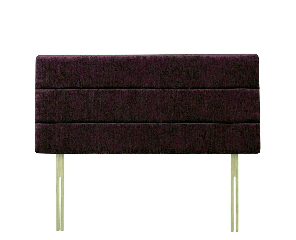 Milan Aubergine Chenille Headboard Super King | Multi